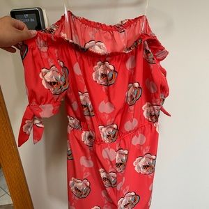 Off the shoulder romper